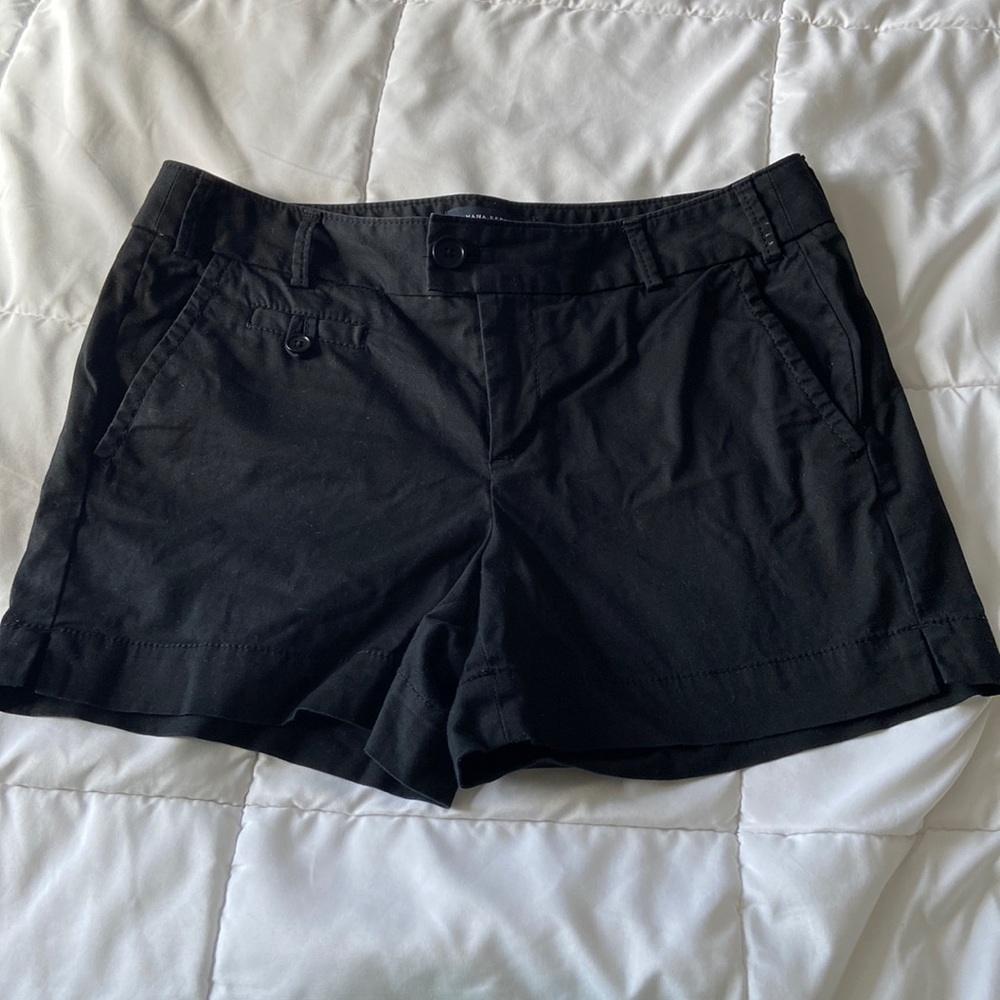 Banana republic size 6 black shorts